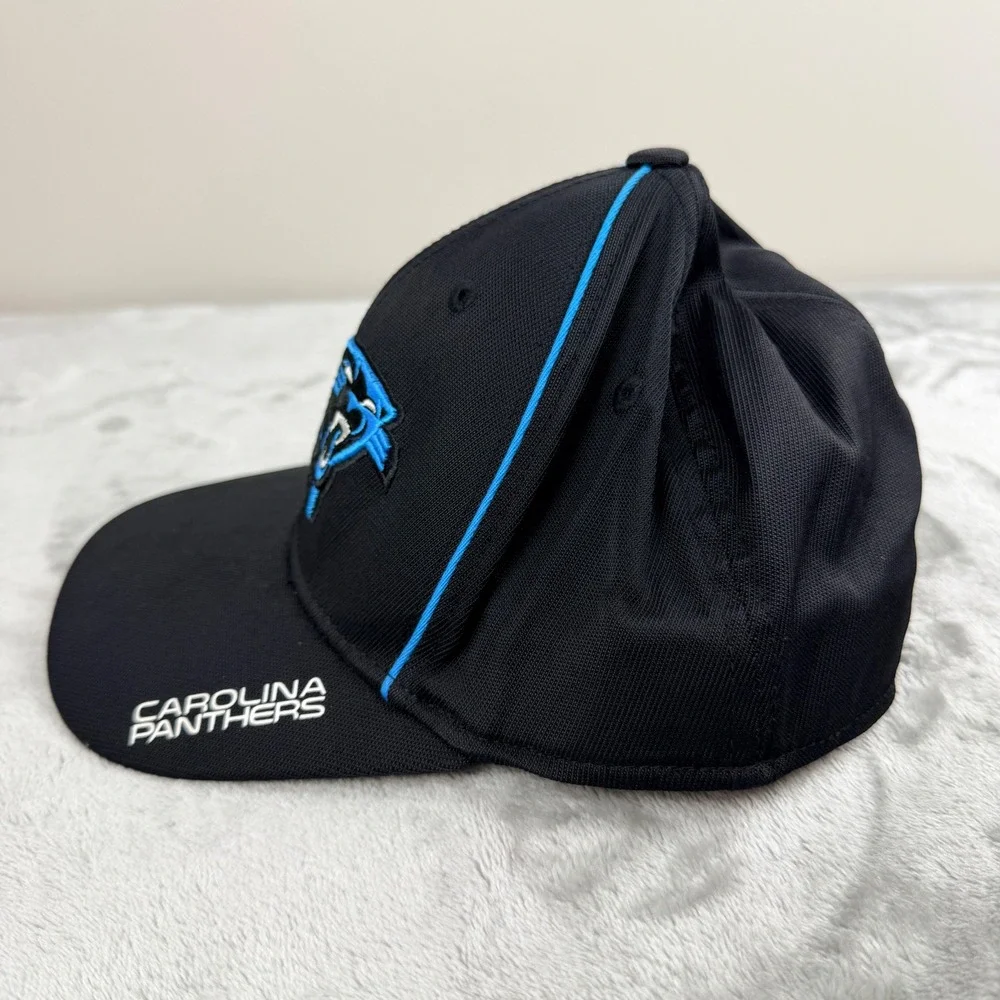 NFL Team Apparel Carolina Panthers Youth Hat Black Blue Embroidered FitMax70